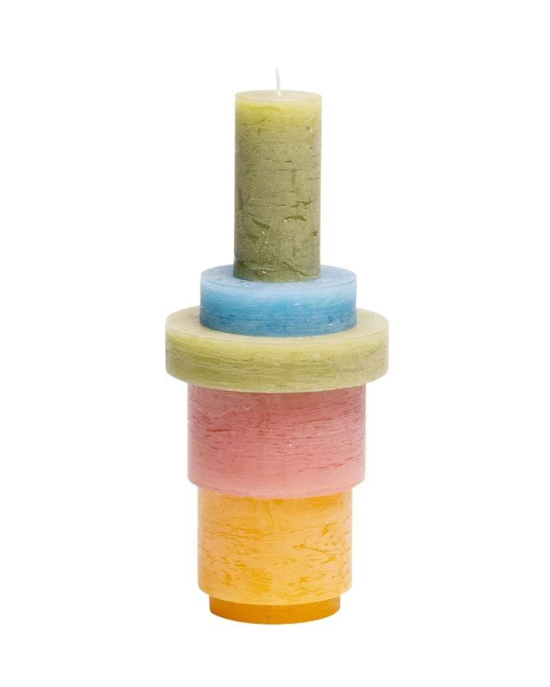 Candle Stack 03 - Pink & Yellow