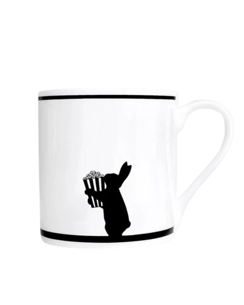 Movie Night Rabbit Mug