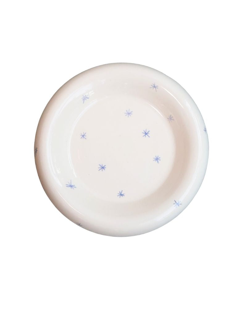 Cloud Pillow Plates Tattoed: Small Stars Blue