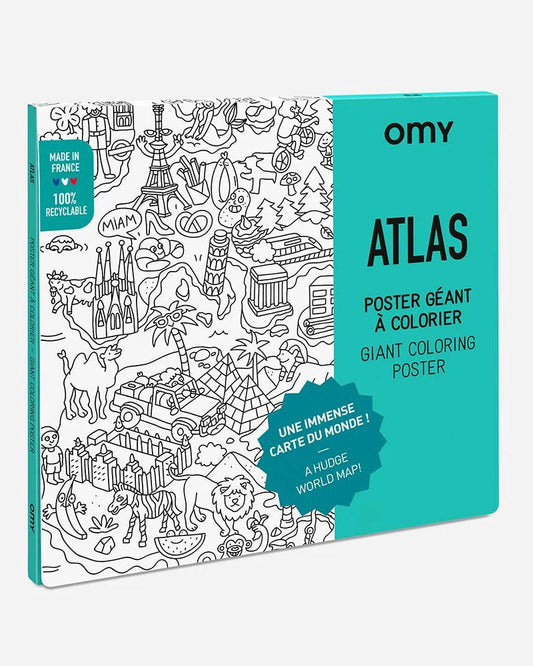 Giant Coloring Poster Atlas