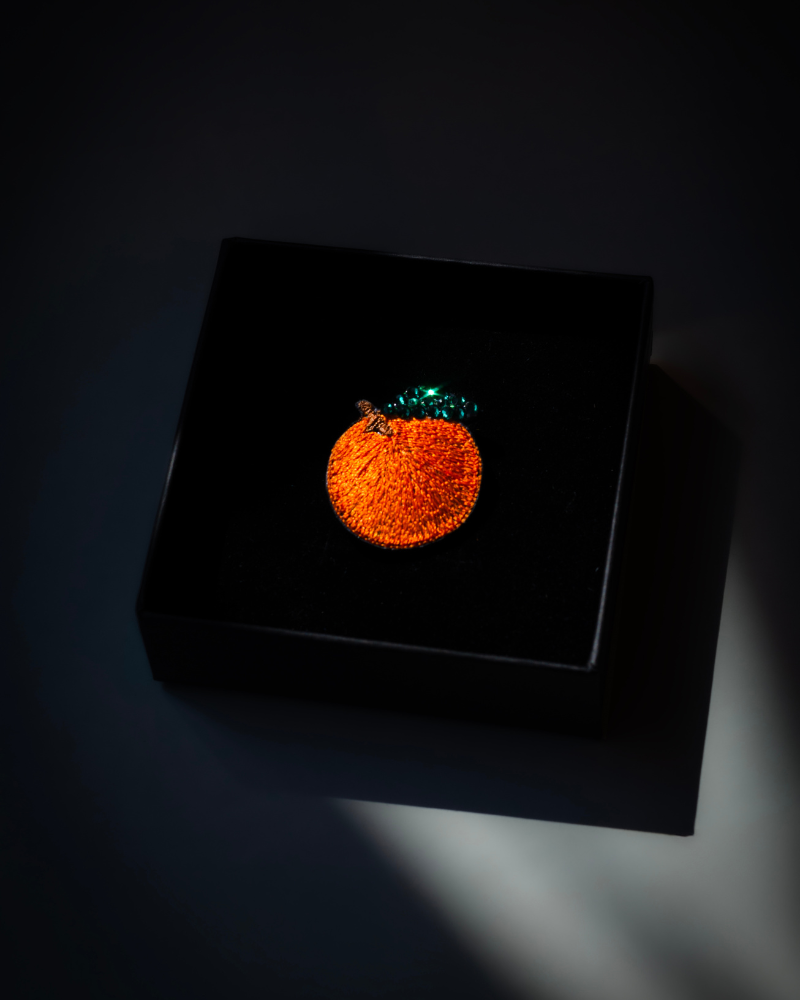 Orange Brooch
