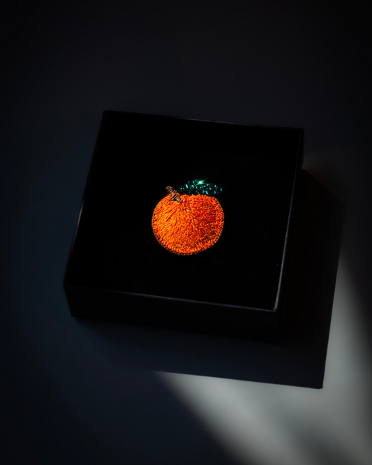 Orange Brooch
