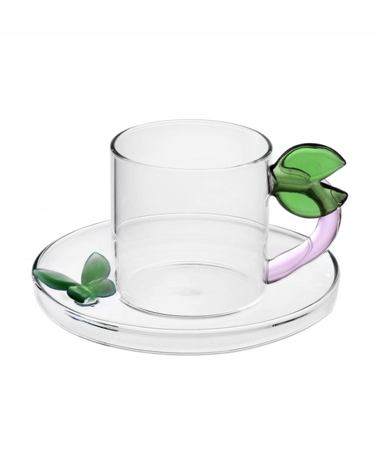 Coffee Cup W/Saucer Leaf - Ichendorf