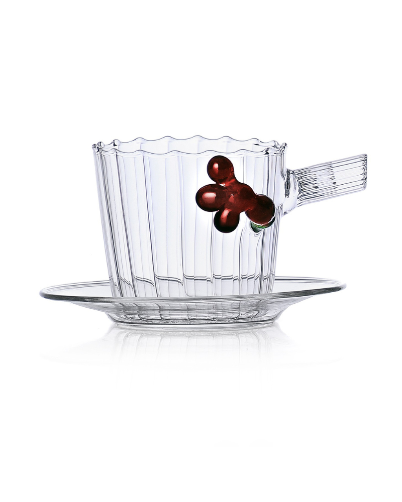 Coffee W/Saucer Red Berries - Ichendorf