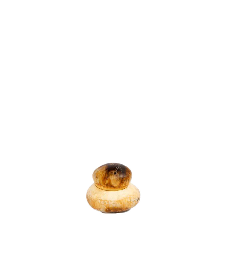 Medium Pebble Jar - Light Horn