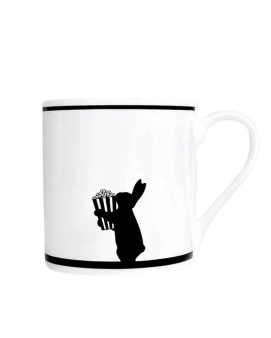 Movie Night Rabbit Mug
