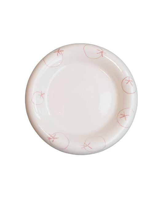Cloud Pillow Plates Tattoed: Tomato Red