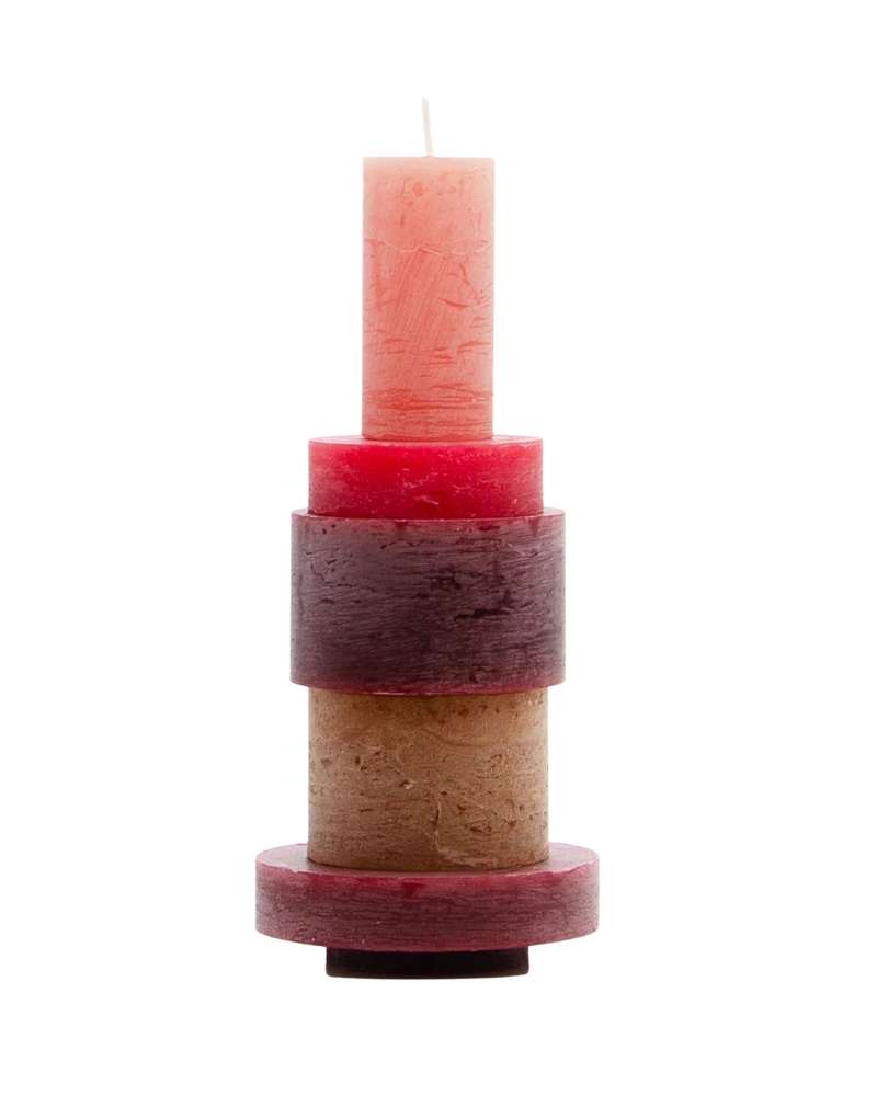Candle Stack 03 - Burgundy