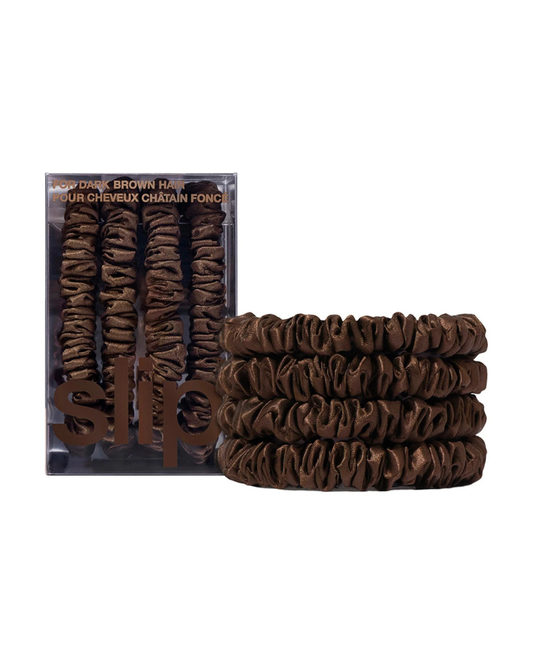 Skinny Scrunchies - Dark Brown